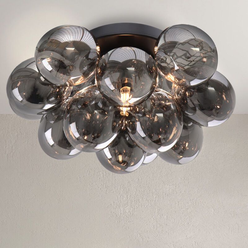 Metalowa lampa sufitowa szara, Cyril Metalowa lampa sufitowa szara, Cyril