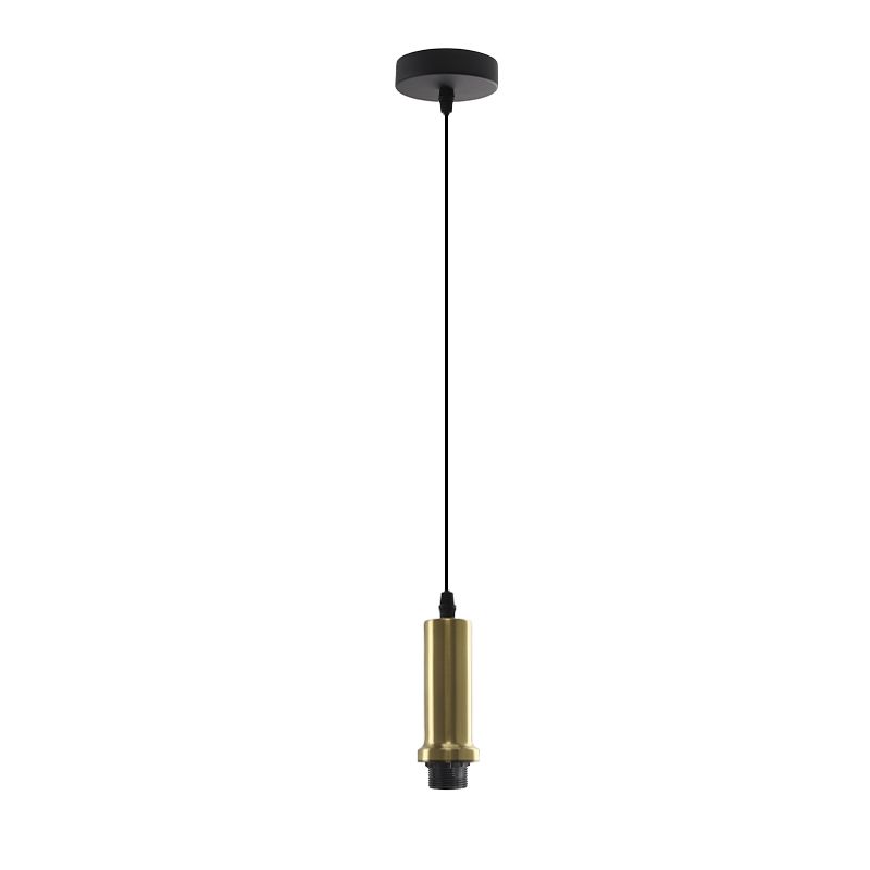 Aluminiowa lampa wisząca bez abażur złota, Rika Aluminiowa lampa wisząca bez abażur złota, Rika