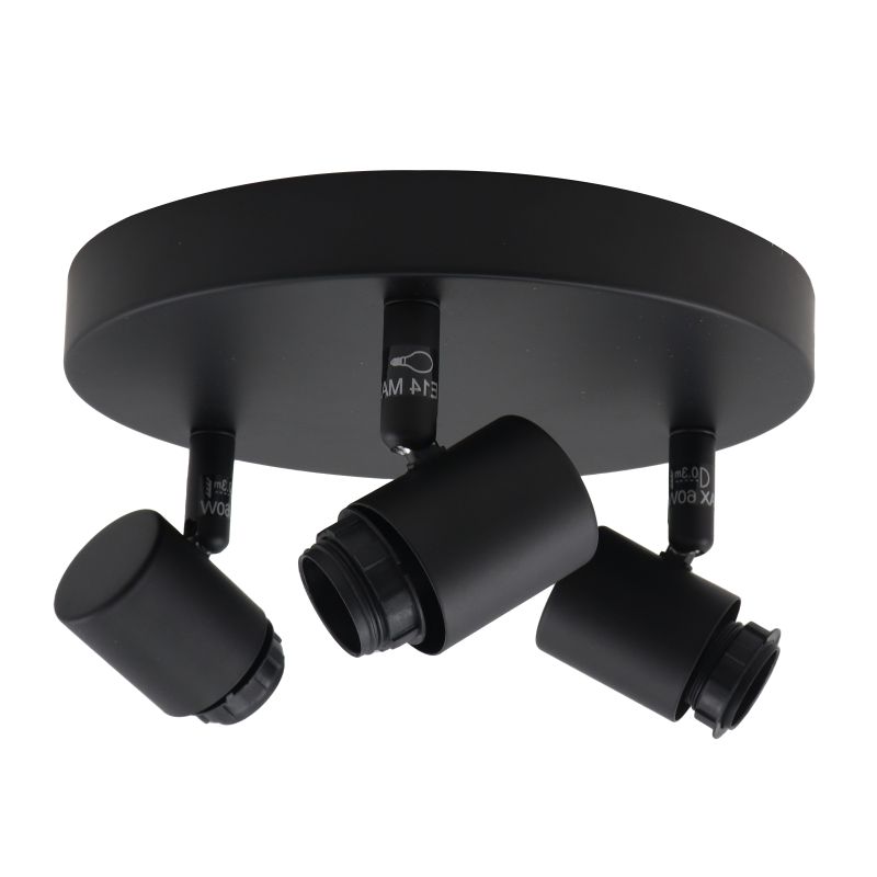 Aluminiowa rozeta do lamp czarna, Rika Aluminiowa rozeta do lamp czarna, Rika