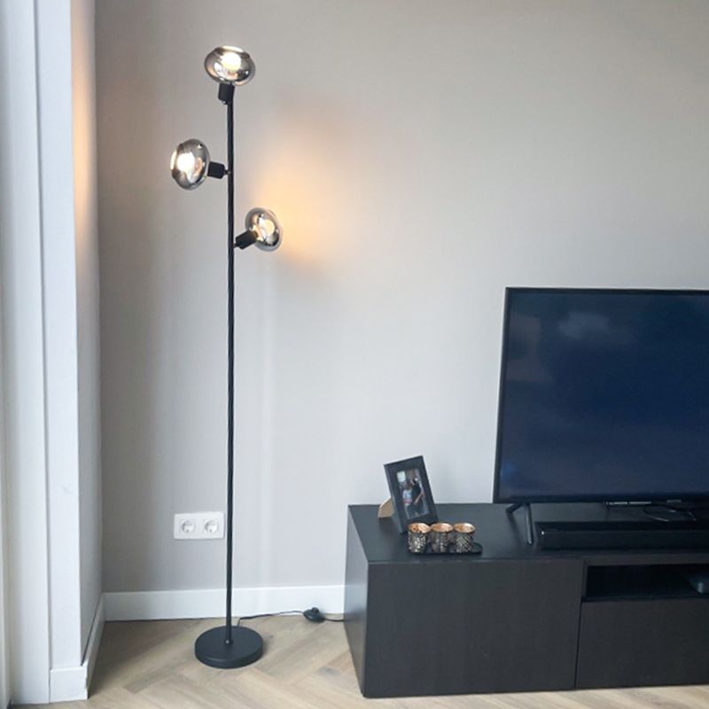 Design lampa stojąca czarna, Skip, z przełącznik Design lampa stojąca czarna, Skip, z przełącznik