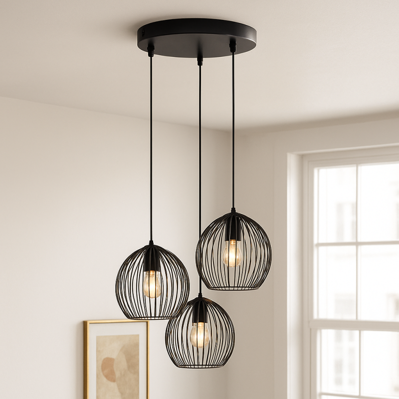Industrialna lampa wisząca czarna, Wiro Industrialna lampa wisząca czarna, Wiro