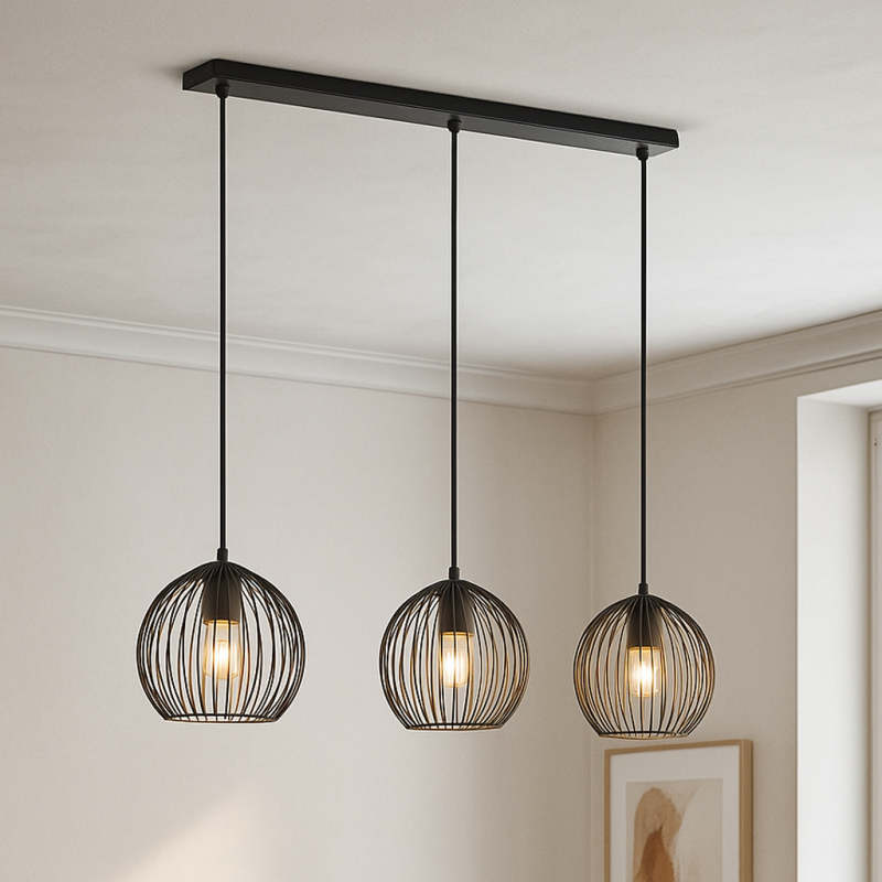 Industrialna lampa wisząca czarna, Wiro Industrialna lampa wisząca czarna, Wiro