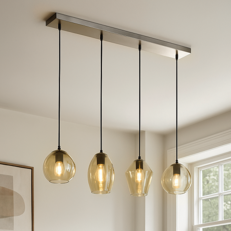 Design lampa wisząca bursztynowa, Lazaro Design lampa wisząca bursztynowa, Lazaro