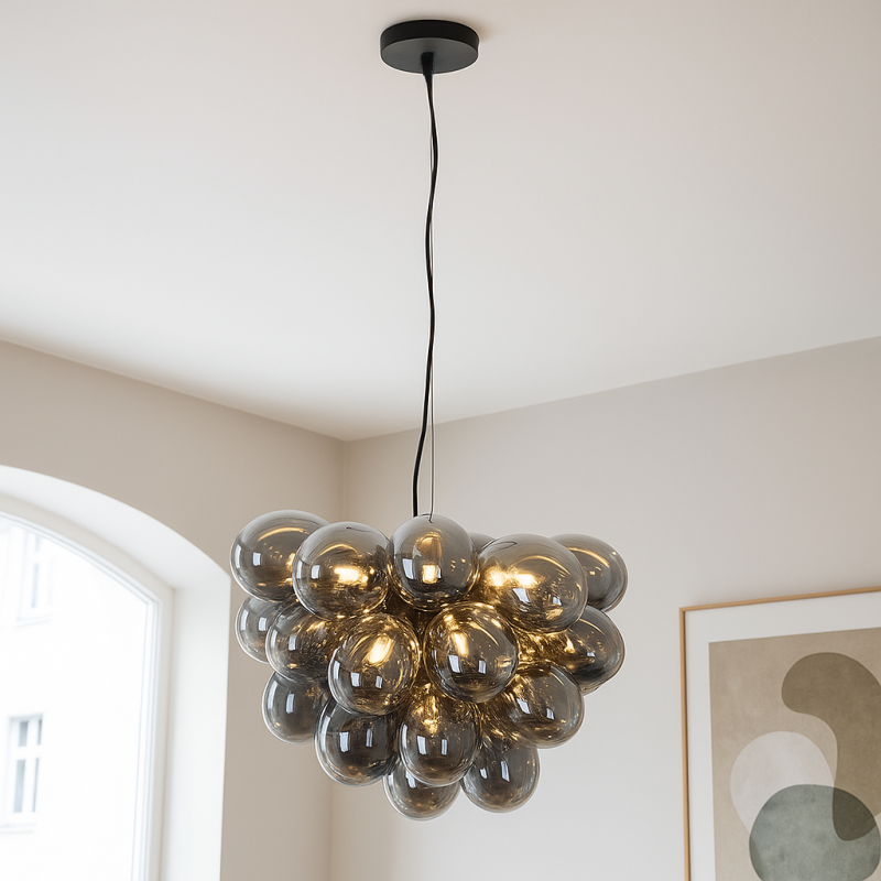 Design lampa wisząca szara, Cyril Design lampa wisząca szara, Cyril