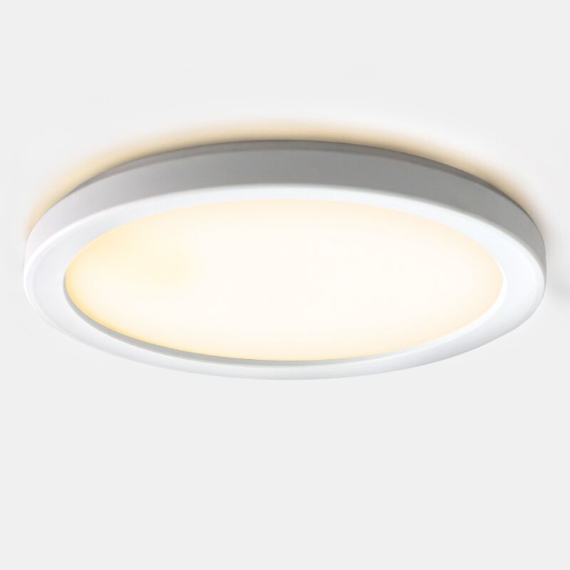 Plastikowa lampa łazienkowa sufitowa biała, Shivani, 15W, 3000K LED, IP44