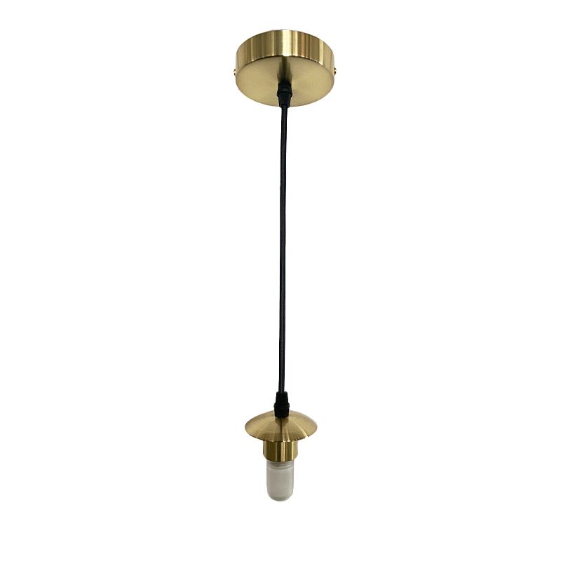 Metalowa lampa wisząca bez abażur złota, Aafje, IP44 Metalowa lampa wisząca bez abażur złota, Aafje, IP44