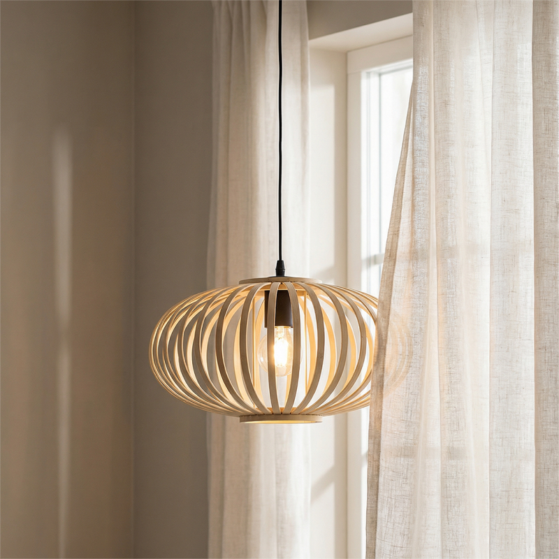 Bambusowa lampa wisząca brązowa, Lieve Bambusowa lampa wisząca brązowa, Lieve