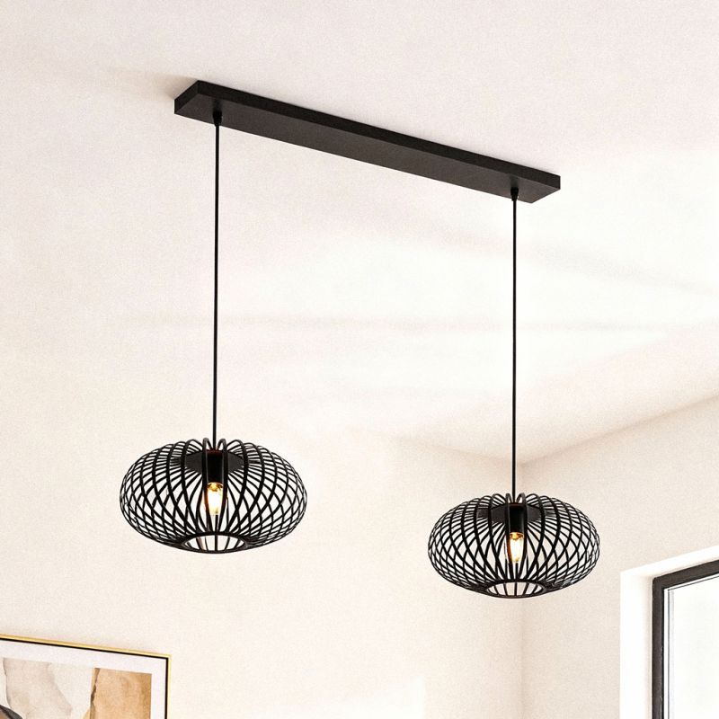 Industrialna lampa wisząca czarna, Lieve