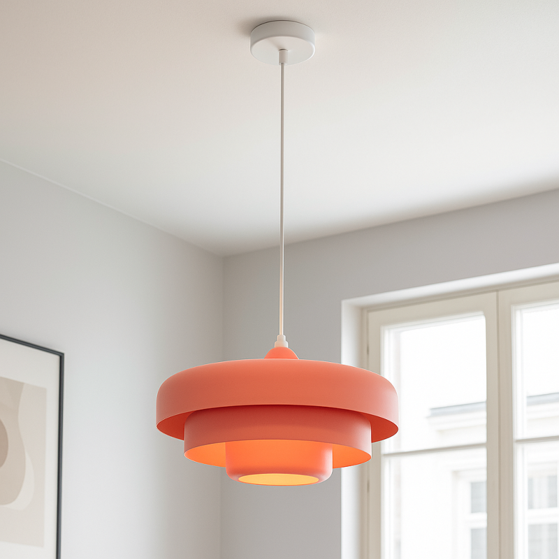 Nowoczesna lampa wisząca różowa, Meredith Nowoczesna lampa wisząca różowa, Meredith