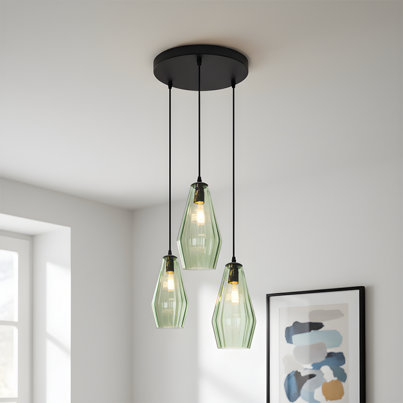 Nowoczesna lampa wisząca zielona, Aimee Nowoczesna lampa wisząca zielona, Aimee