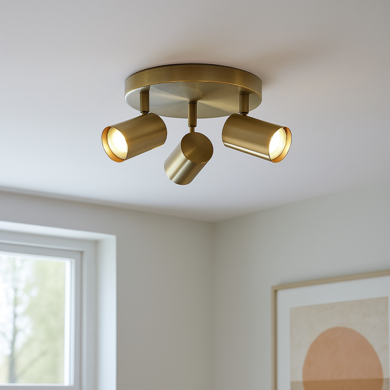 Nowoczesna lampa sufitowa brązowa, Elena Nowoczesna lampa sufitowa brązowa, Elena
