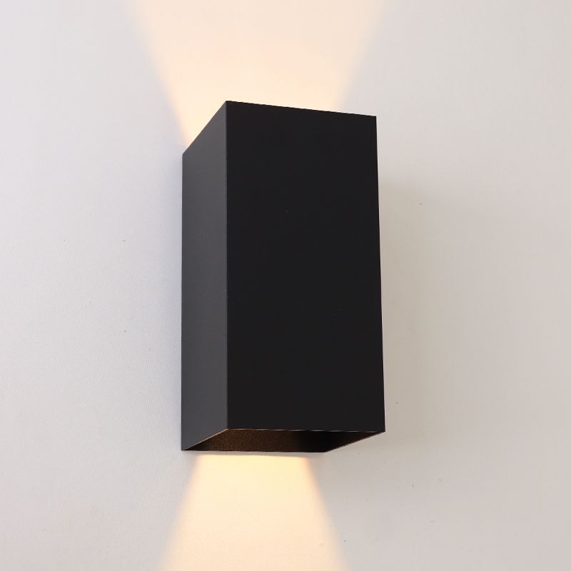 Nowoczesny kinkiet up down czarny, Dion, 6W, 2700K LED, IP54