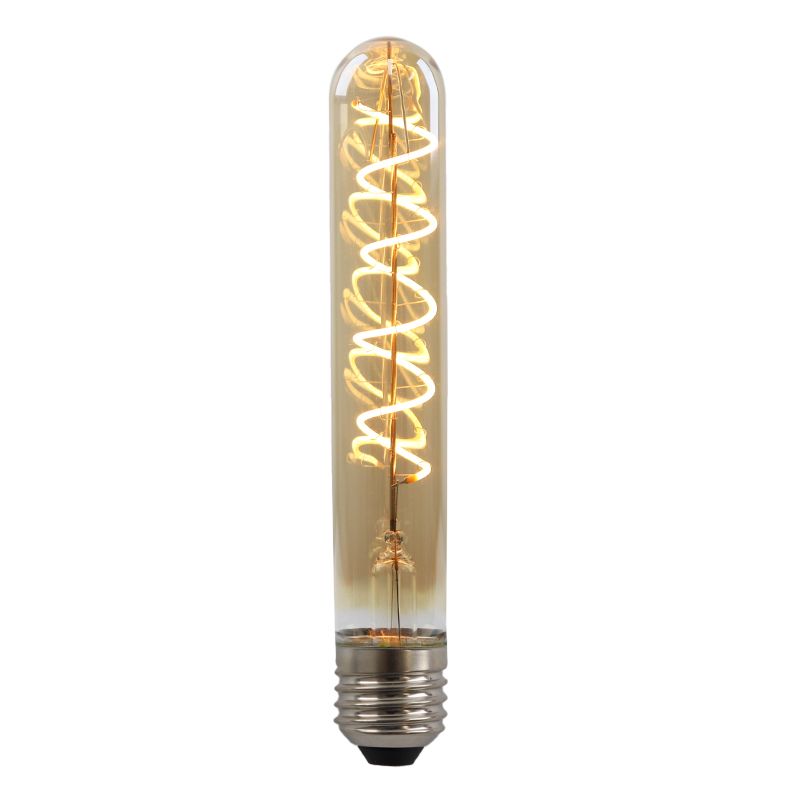 Olucia żarówka rurkowa LED E27 ściemnialna Damien, bursztyn, 4W, 2200K