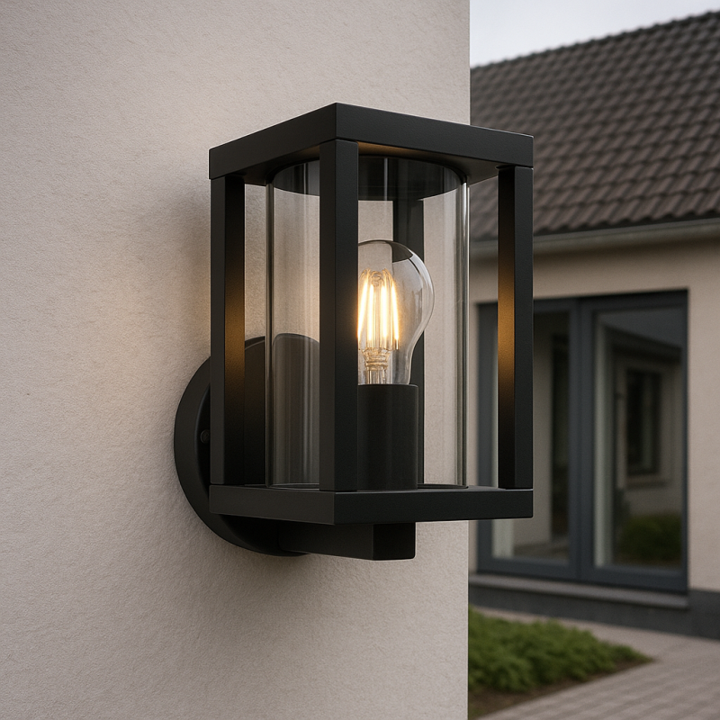 Nowoczesna lampa zewnętrzna czarna, Amalie, IP54