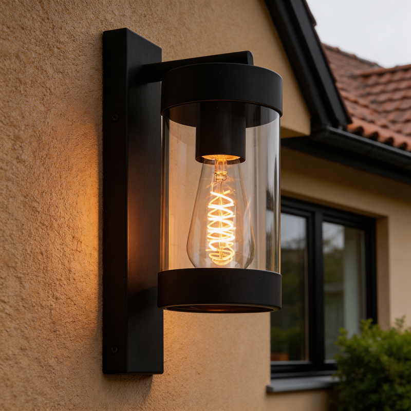 Nowoczesna lampa zewnętrzna czarna, Musa, IP44