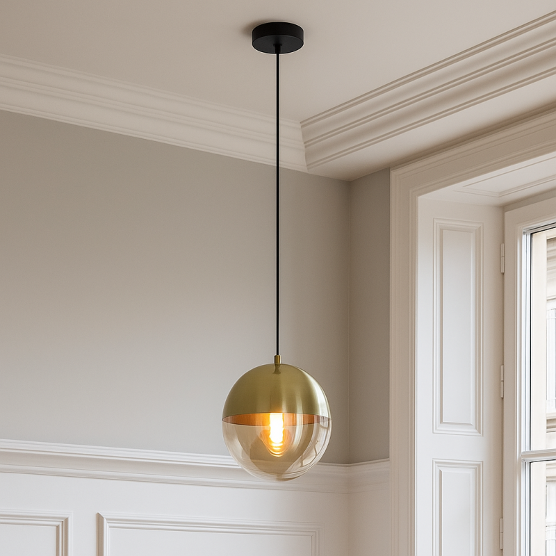 Design lampa wisząca bursztynowa, Nalini Design lampa wisząca bursztynowa, Nalini