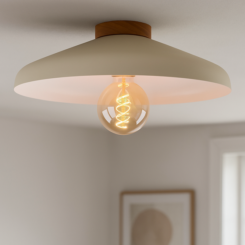 Rustykalna lampa sufitowa beżowa, Freddie Rustykalna lampa sufitowa beżowa, Freddie