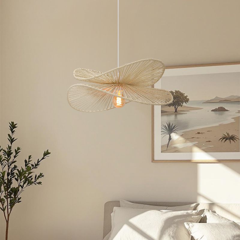 Papierowa lampa wisząca beżowa, Rosalie