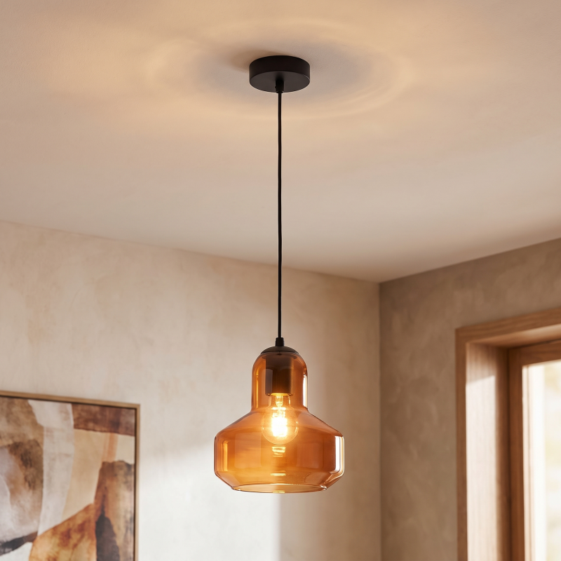 Design lampa wisząca pomarańczowa, Sabina Design lampa wisząca pomarańczowa, Sabina