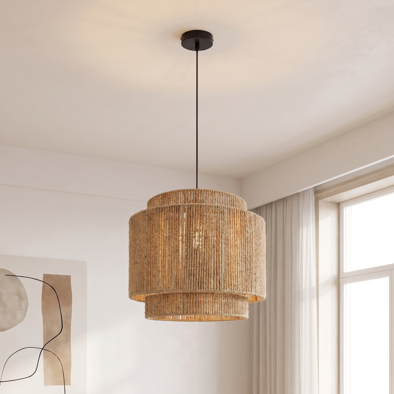 Japandi lampa wisząca brązowa, Sanny Japandi lampa wisząca brązowa, Sanny