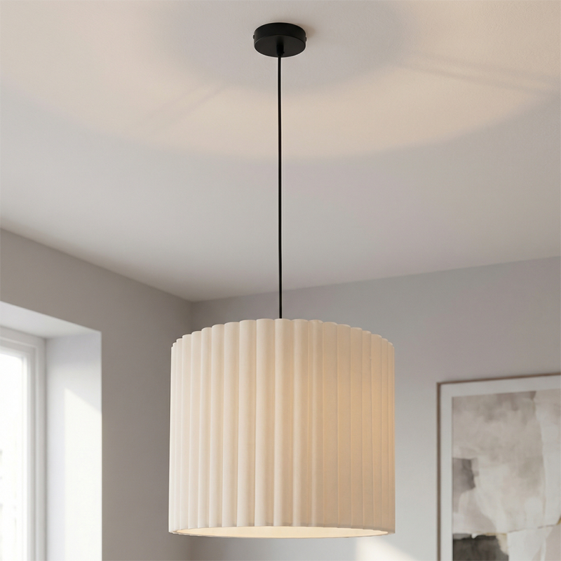 Nowoczesna lampa wisząca beżowa, Sarita Nowoczesna lampa wisząca beżowa, Sarita