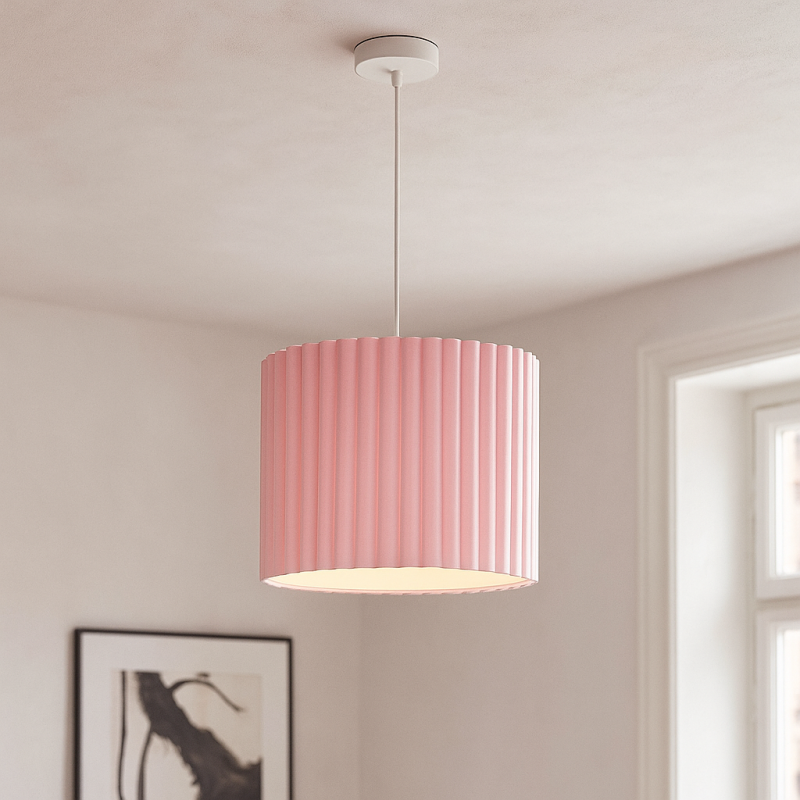 Nowoczesna lampa wisząca różowa, Sarita
