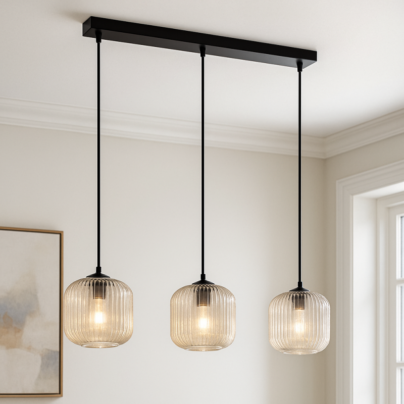 Design lampa wisząca bursztynowa, Charlois Design lampa wisząca bursztynowa, Charlois