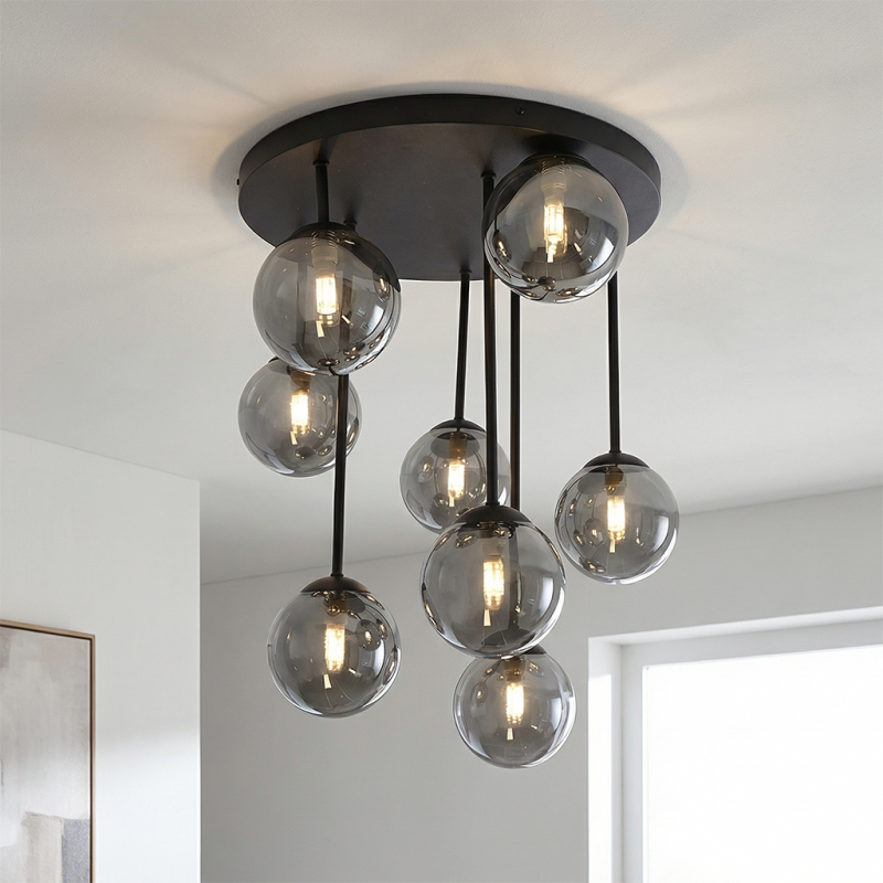 Design lampa sufitowa szara, Stacy Design lampa sufitowa szara, Stacy