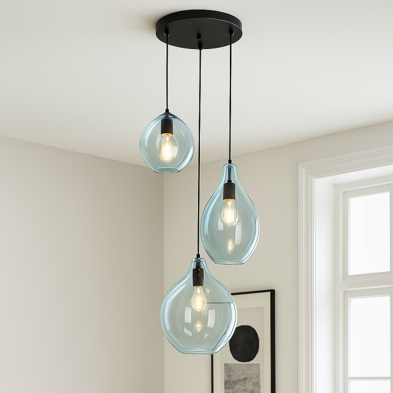 Design lampa wisząca niebieska, Cees