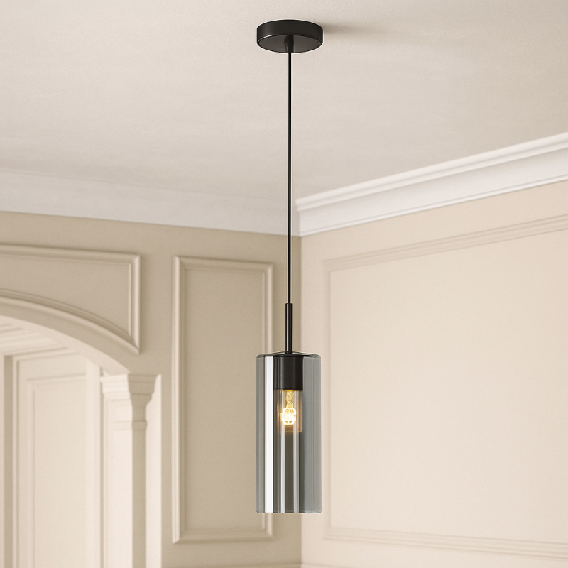 Nowoczesna lampa wisząca szara, Gaya Nowoczesna lampa wisząca szara, Gaya
