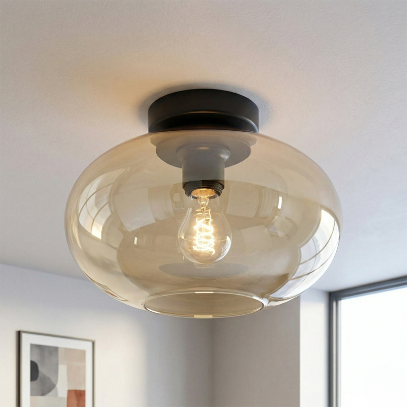 Design lampa sufitowa bursztynowa, Luca Design lampa sufitowa bursztynowa, Luca