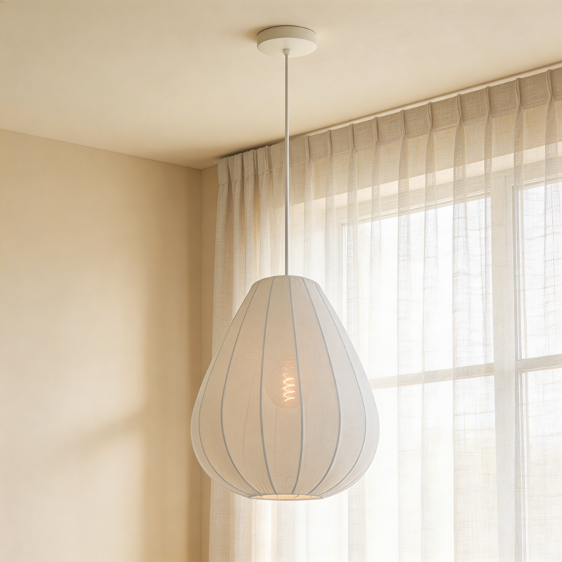 Nowoczesna lampa wisząca beżowa, Deborah