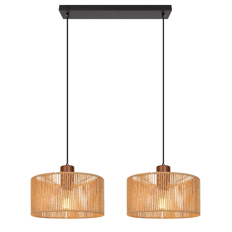 Rustykalna lampa wisząca brązowa, Selena