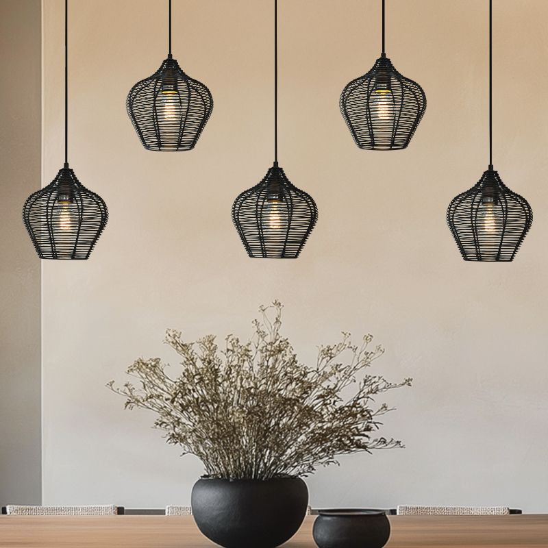 Industrialna lampa wisząca czarna, Pepita Industrialna lampa wisząca czarna, Pepita