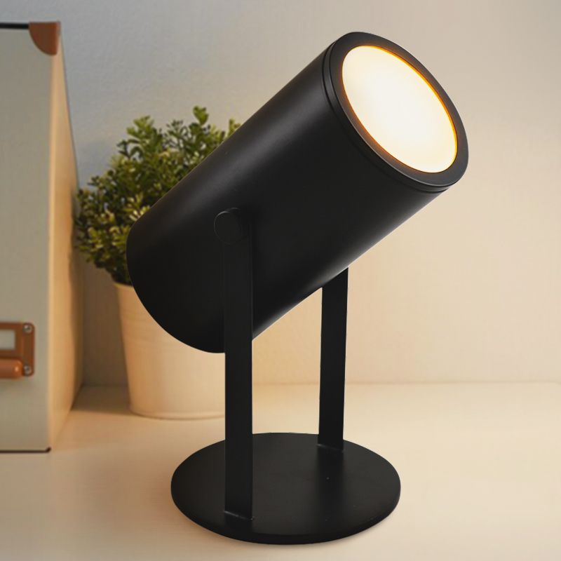 Nowoczesna lampa stołowa akumulatorowa czarna, Elko, 2W, 3000K LED, z przełącznik Nowoczesna lampa stołowa akumulatorowa czarna, Elko, 2W, 3000K LED, z przełącznik