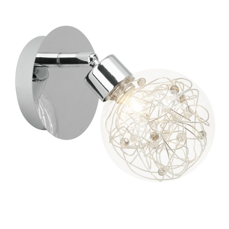 Design reflektor ścienny chromowany, Nessa Design reflektor ścienny chromowany, Nessa