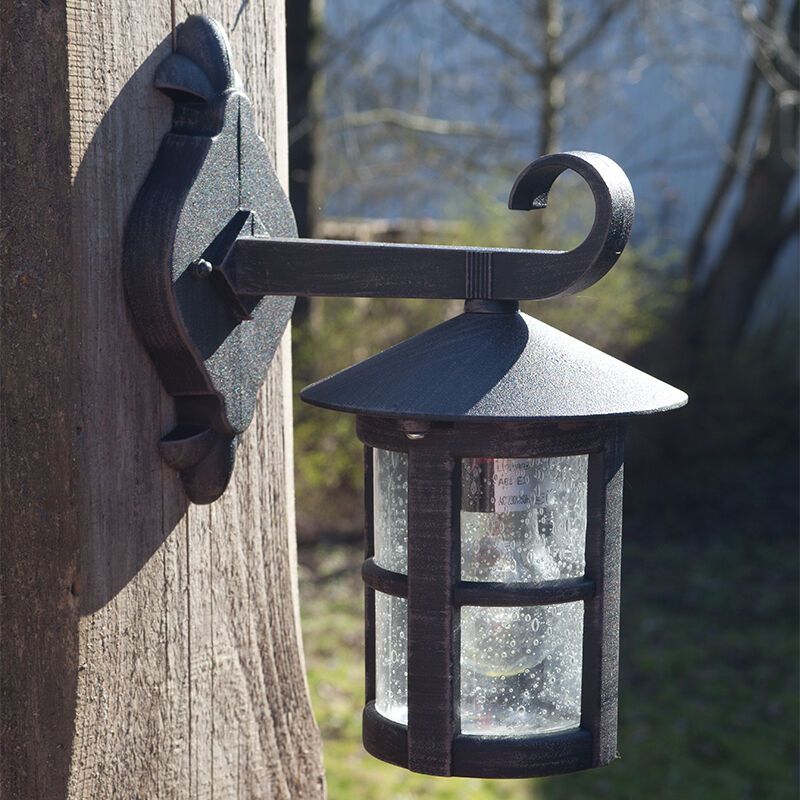 Klasyczna lampa zewnętrzna rdzawa, Zuleyha, IP44
