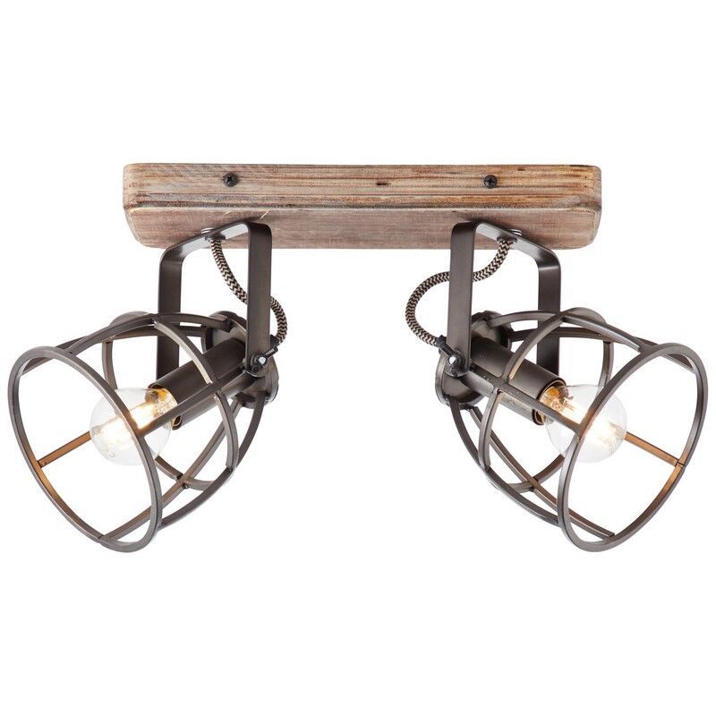 Industrialny spot sufitowy czarny, Esmee