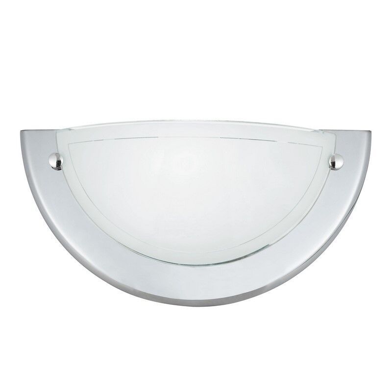 Szklany kinkiet chromowany, Angely