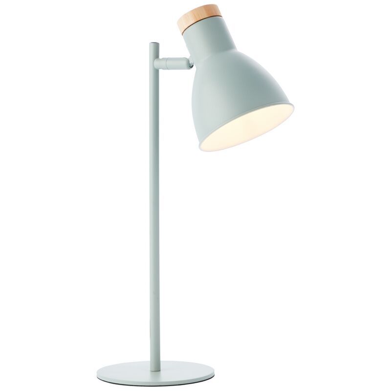 Drewniana lampa stołowa zielona, Malu Drewniana lampa stołowa zielona, Malu