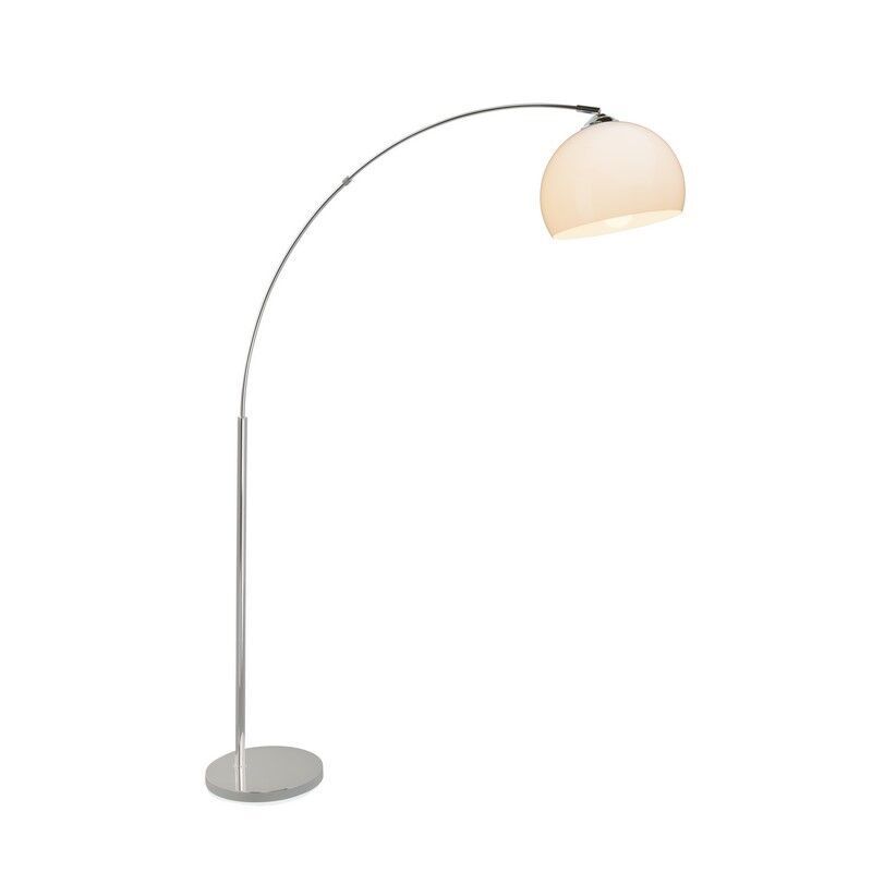 Nowoczesna lampa stojąca łukowa chromowana, Ariana, z przełącznik Nowoczesna lampa stojąca łukowa chromowana, Ariana, z przełącznik