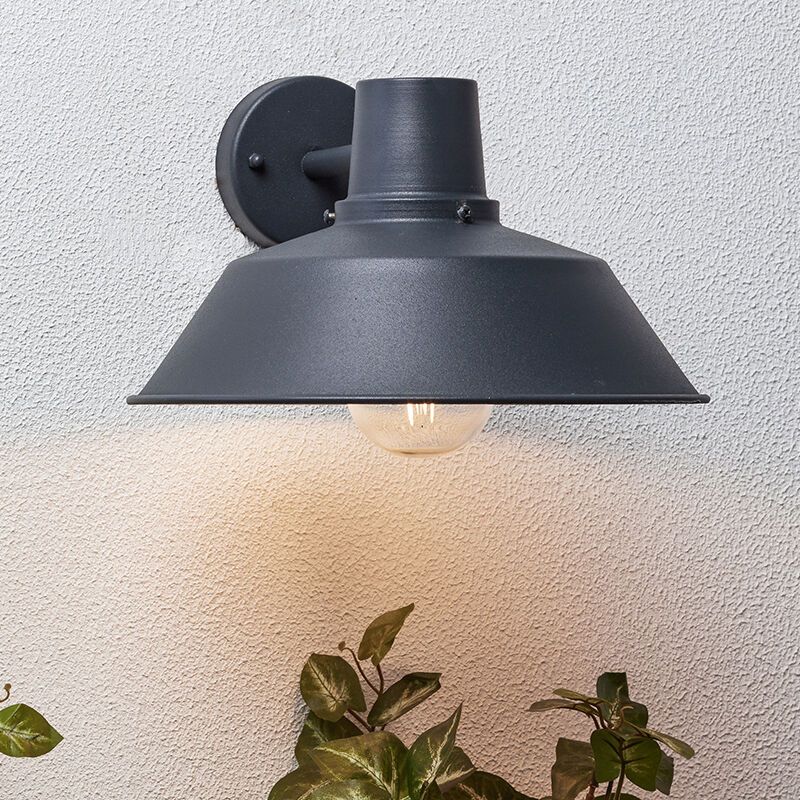 Rustykalna lampa zewnętrzna antracytowa, Yuna, IP44