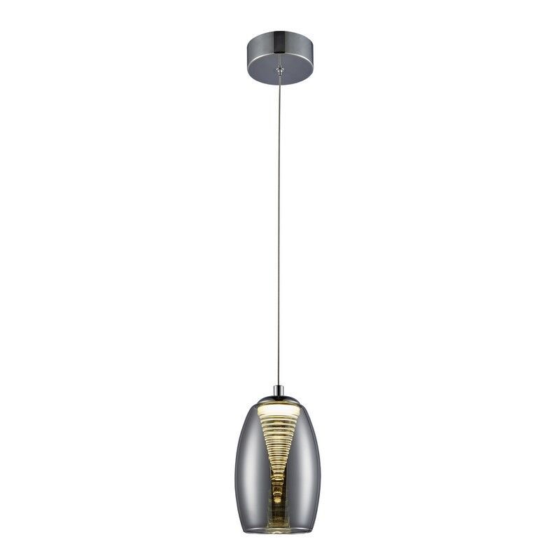 Nowoczesna lampa wisząca chromowana, Aliyah, 5W, 3000K LED Nowoczesna lampa wisząca chromowana, Aliyah, 5W, 3000K LED