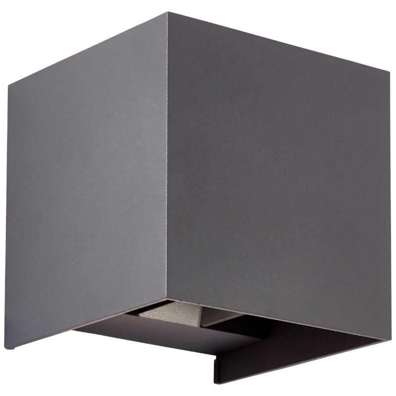 Nowoczesny kinkiet góra-dół szary, Romar, 6,5W, 3000K LED, IP44