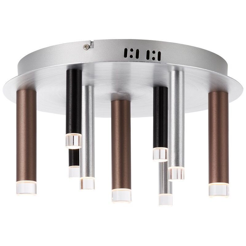 Nowoczesna lampa sufitowa srebrna, Olivia, 4W, 3000K LED