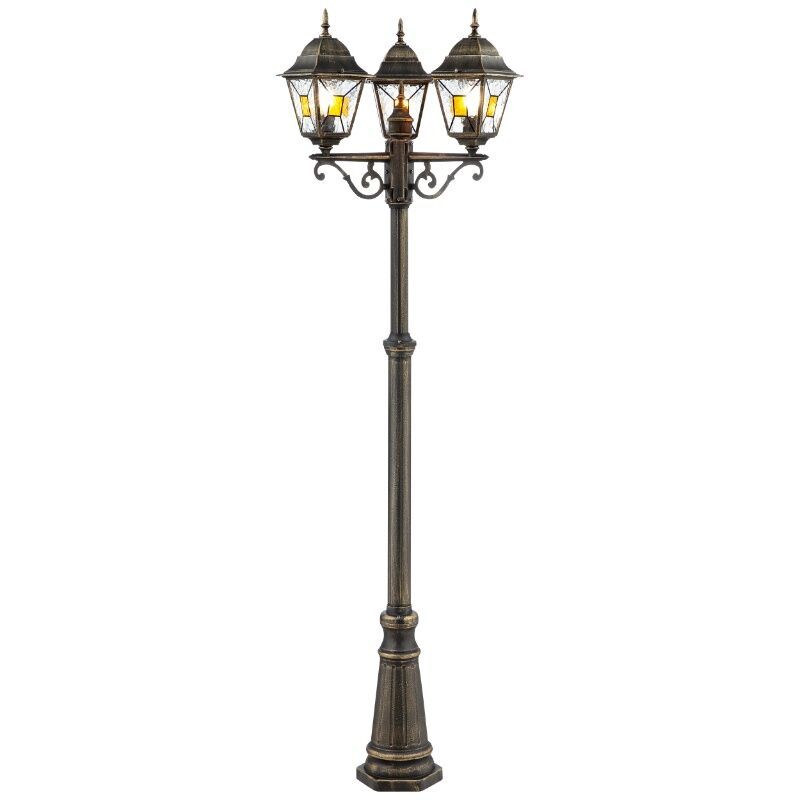 Klasyczna lampa zewnętrzna rdzawa, Levinus, IP44 Klasyczna lampa zewnętrzna rdzawa, Levinus, IP44