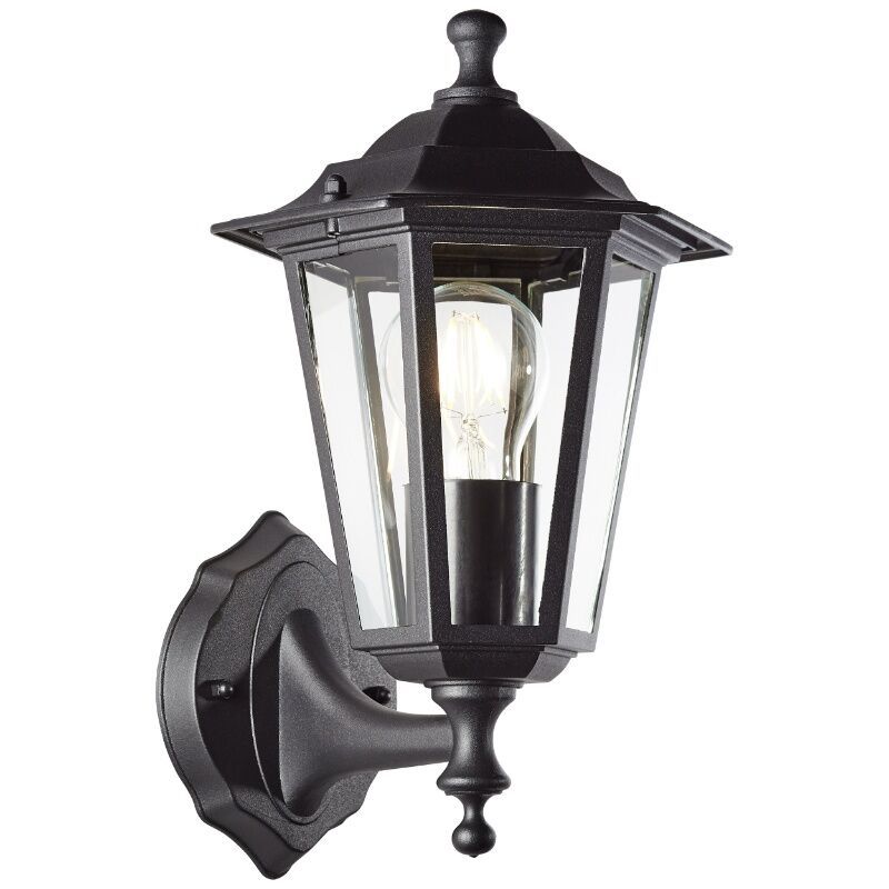 Klasyczna lampa zewnętrzna czarna, Radha, IP44