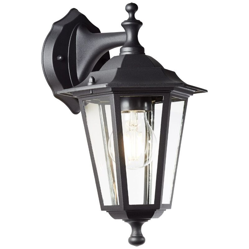 Klasyczna lampa zewnętrzna czarna, Radha, IP44 Klasyczna lampa zewnętrzna czarna, Radha, IP44
