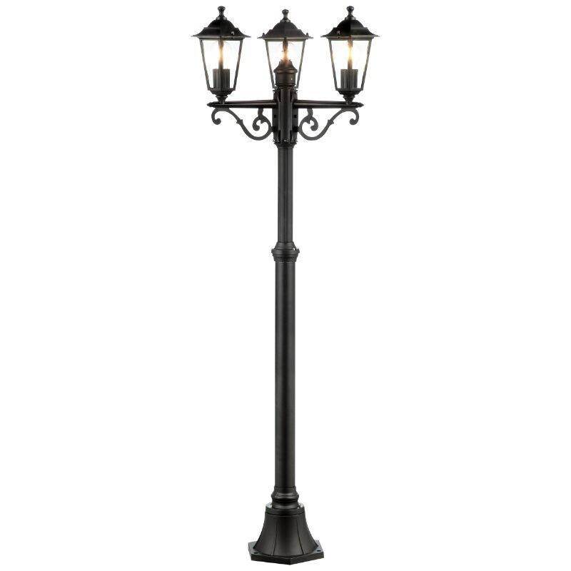 Klasyczna lampa zewnętrzna czarna, Radha, IP44 Klasyczna lampa zewnętrzna czarna, Radha, IP44