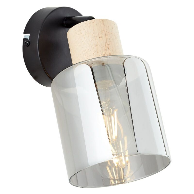 Nowoczesny kinkiet szary, Serkan